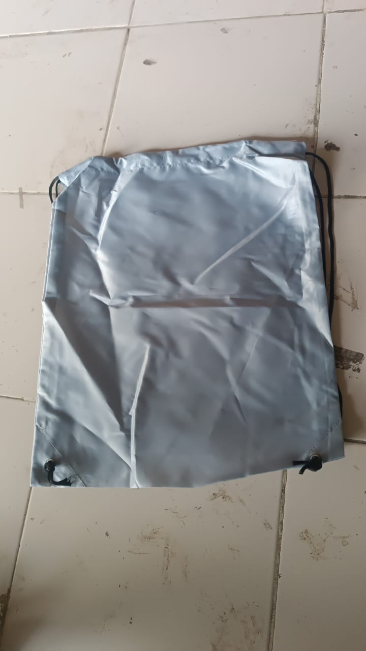 Water-Resistant Nylon Drawstring Backpack Bag (1 Pc) Water-Resistant Nylon Drawstring Backpack Bag (1 Pc)